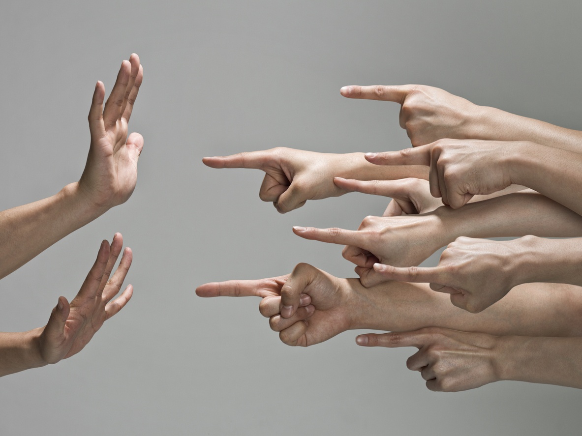 group-of-hands-with-pointing-finger