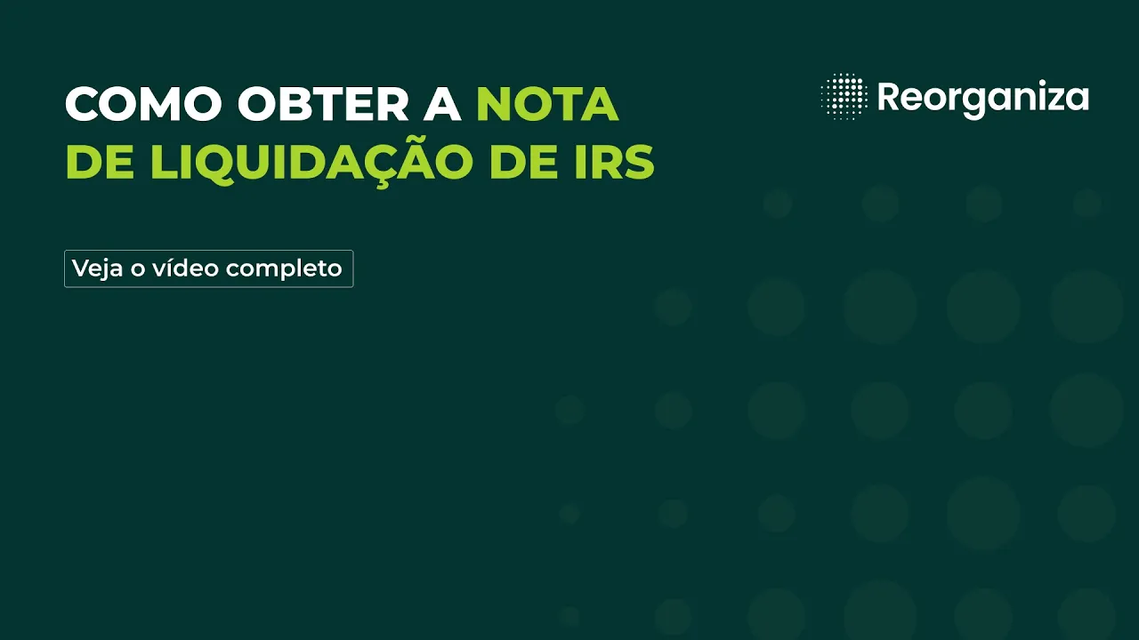 nota de liquidação irs